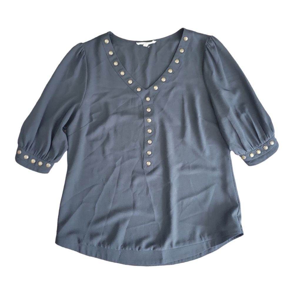 41 Hawthorn Lisbon- Stitch Fix- Black Studded Top Size  Small